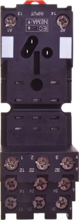 Prizë releje Schneider Electric RXZE2S111M, për rele 3P RXM, 11 pina, gri