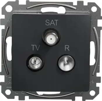 Prizë fundore R TV SAT Sedna Design, 4 dB, e zezë
