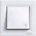 Buton shtytës Schneider Electric Asphora (EPH0900221), IP44, i bardhë
