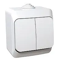 Ndërprerës Schneider Electric Cedar Plus (WDE000550), IP44, i bardhë