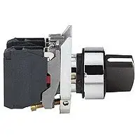 Ndërprerës në funksion të stilolapsit Schneider Electric Compact 1NO + 1NC, 22 mm, i zi