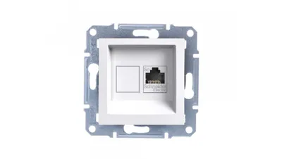 Prizë kompjuteri Schneider ASFORA single RJ45 cat.5e - 1