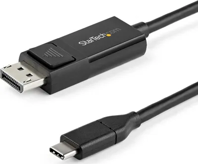 Kabllo StarTech, USB-C në DisplayPort 1.2, 1 m, e zezë - 1