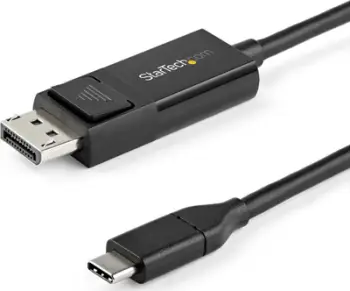 Kabllo StarTech, USB-C në DisplayPort 1.2, 1 m, e zezë