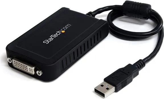 Përshtatës StarTech USB - DVI (USB2DVIE3), i zi - 1