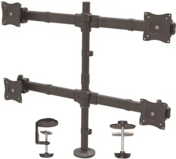 Mbajtëse tavoline për katër monitorë StarTech 13-27", 32kg, e zezë