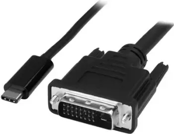 Kabllo USB-C në DVI StarTech.com, 1m, 1080p, 1920x1200, e zezë