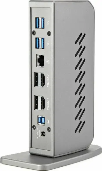 Stacion docking Startech USB-C/USB-A, Dual 4K 60Hz, HDMI/DP, i hirtë