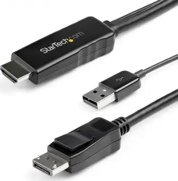 Kabllo konvertues StarTech.com DisplayPort në HDMI, 2m, 4K, e zezë