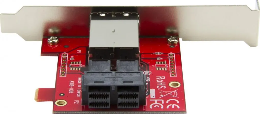 Përshtatës StarTech 2x SFF-8643 - 2x SFF-8644 (SFF86448PLT2) - 4