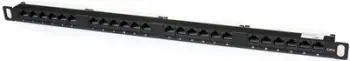 Panel rrjeti StarTech PANELHU24, 19", 0.5U, i zi