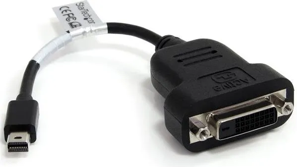 Përshtatës StarTech DisplayPort Mini - DVI-D, 0.2m, i zi - 1