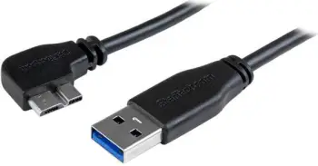 Kabllo StarTech USB-A - Micro-B, 2m, e zezë