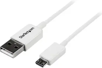 Kabllo StarTech (USBPAUB2MW), USB-A në microUSB, 2m, e bardhë
