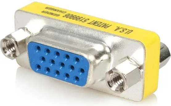 Përshtatës StarTech AV Adapter D-Sub (VGA) - D-Sub (VGA), i verdhë - 1
