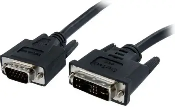 Kabllo StarTech DVI A - D Sub DVIVGAMM1M, 1m, e zezë