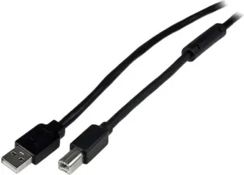 Kabllo StarTech USB-A në USB-B, 20m, e zezë