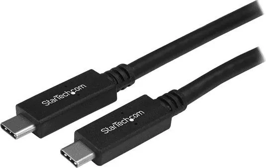 Kabllo StarTech USB C - USB C USB31CC50CM, 0.5m, e zezë - 1