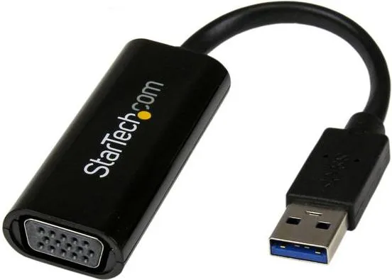 Përshtatës Startech USB - VGA, i zi - 1