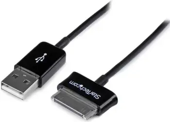Kabllo StarTech USB-A to Samsung 30-pin, 3m, e zezë