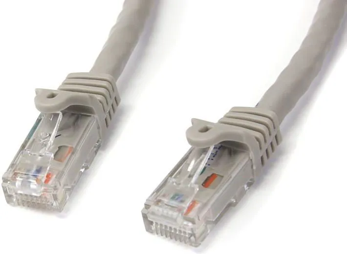 Kabllo rrjeti StarTech 45PAT2MGR, RJ-45, Cat.5E, 2m, e hirtë - 1