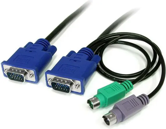 Kabllo StarTech KVM Cables, 1.8m, e zezë - 1