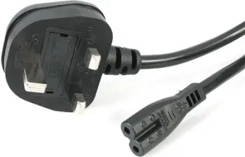 Kabllo energjie StarTech BS 1363 Power (UK) - C7 IEC 60320, 1m, e zezë