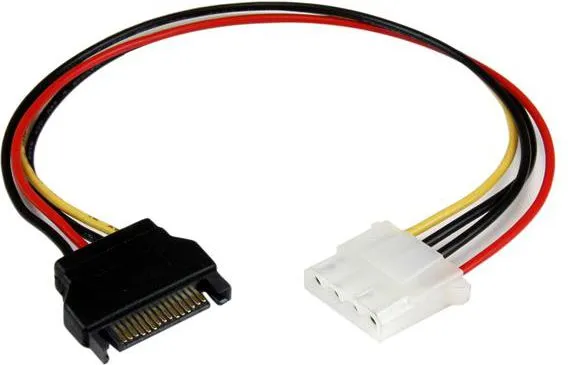 Kabllo StarTech Molex në SATA, 0.3m, shumëngjyrëshe - 1