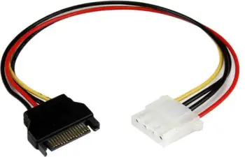 Kabllo StarTech Molex në SATA, 0.3m, shumëngjyrëshe
