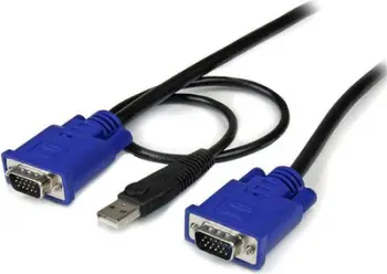 Kabllo StarTech KVM, 3m, e zezë