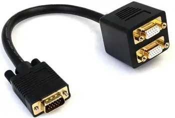 Përshtatës StarTech (VGASPL1VV), 0.3m, i zi