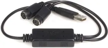 Kabllo StarTech USB në PS/2 x2 (USBPS2PC), e zezë