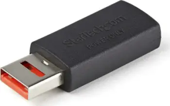Adapter USB Data Blocker, USB A Mashkull në Femër, karikim i sigurt, i zi