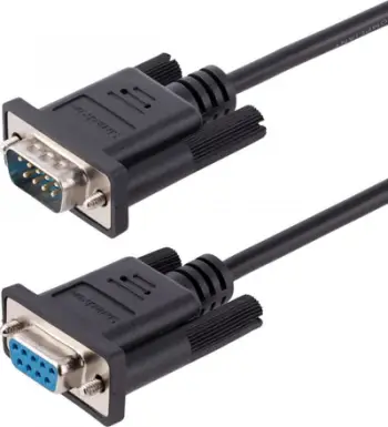 Kabllo seriale StarTech.com RS232 Null Modem, 3m, DB9 femër në mashkull, e zezë
