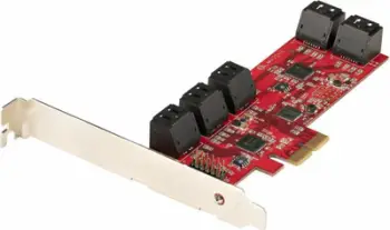 Kartë zgjeruese SATA StarTech.com PEXSAT34, 10 porta, PCIe 6Gbps, e zezë
