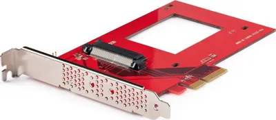 Kartelë adapteri StarTech.com U.3 në PCIe, PCIe 4.0 x4, për SSD 2.5" U.3 NVMe, e zezë - 1