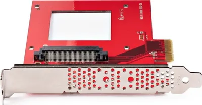 Kartelë adapteri StarTech.com U.3 në PCIe, PCIe 4.0 x4, për SSD 2.5" U.3 NVMe, e zezë - 3