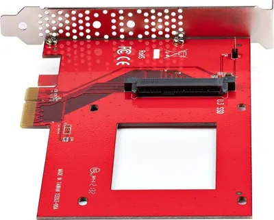 Kartelë adapteri StarTech.com U.3 në PCIe, PCIe 4.0 x4, për SSD 2.5" U.3 NVMe, e zezë - 4