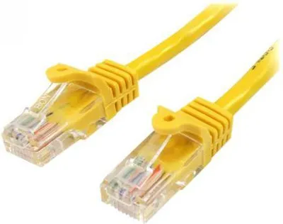 Kabllo StarTech RJ-45/RJ-45 45PAT10MYL, Cat.5e, U/UTP, 10m, e verdhë - 1