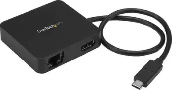 Adaptues USB C StarTech.com USB C Multiport Adapter, HDMI 4K, Gigabit Ethernet, gri