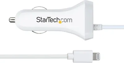 Karikues veture StarTech.com, Lightning 1m, 12W, 2 porta USB, i bardhë - 5