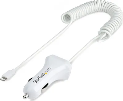 Karikues veture StarTech.com, Lightning 1m, 12W, 2 porta USB, i bardhë - 7