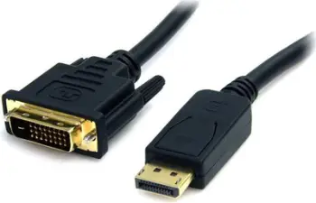 Kabllo StarTech DisplayPort në DVI-D, 1.8 m, e zezë (DP2DVI2MM6)
