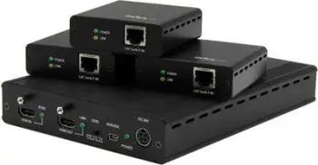 Kit zgjatues HDMI StarTech 3 Port HDBaseT, 1x3, deri 4K, i zi