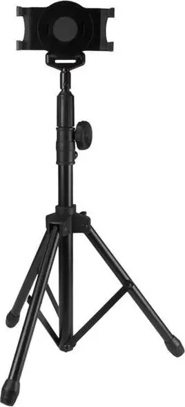 Stativ trekëmbësh për tablet StarTech.com Adjustable, i rregullueshëm në lartësi, me mbajtës 360°, i zi