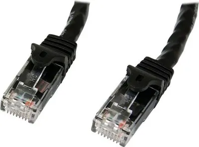Kabllo StarTech (N6PATC1MBK), Rj45, Cat6, 1m, e zezë - 1