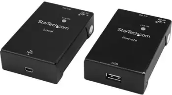 Ekstender USB StarTech.com USB 2.0, mbi kabllo Cat5e Cat6, 50m, i zi