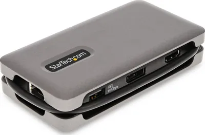 Adapter USB C StarTech.com, Multiport, 4K 60Hz, Power Delivery 100W, gri - 3