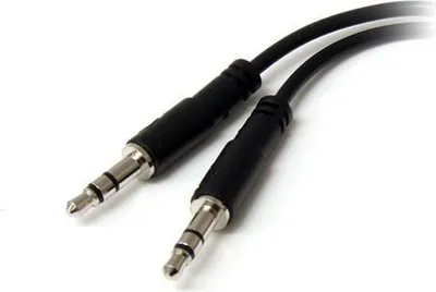 Kabllo StarTech Jack 3.5mm - Jack 3.5mm x2, 0.2 m, e zezë (MUYHSFMM) - 3