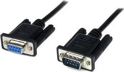 Kabllo StarTech, DB9 - DB9, 2 m, e zezë - 1